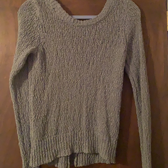 Green open back sweater - Picture 2 of 2
